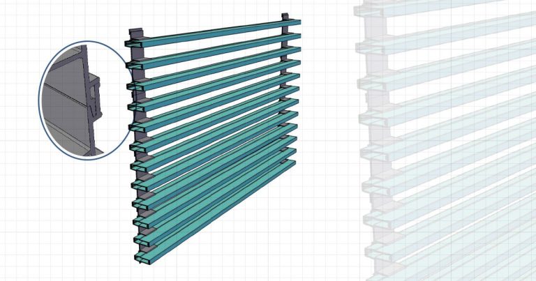 Celosía de lamas fijas de INDALSU