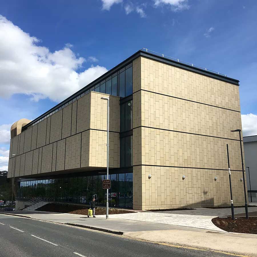 Vista de la Universidad de Huddersfield UK